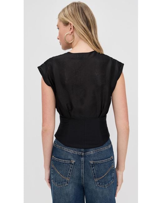 Staud Black Pinnacle Top
