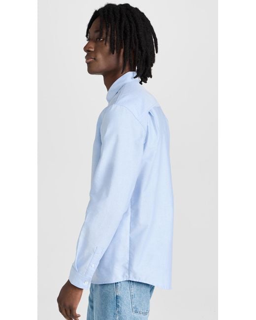 A.P.C. Blue A. P.C. Oxford Button Down for men