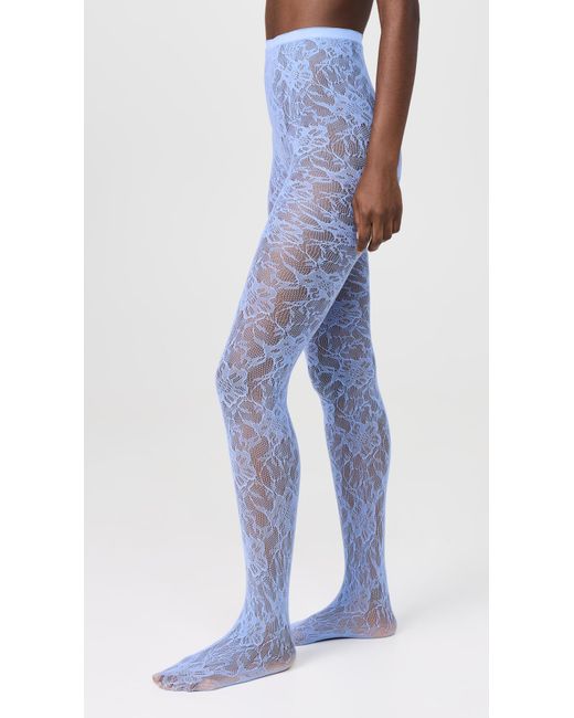 Stems Blue Eden Mesh Tights