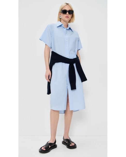 maison martin margiela shirt dress Maison Margiela Shirt Dress, Women's, Cream