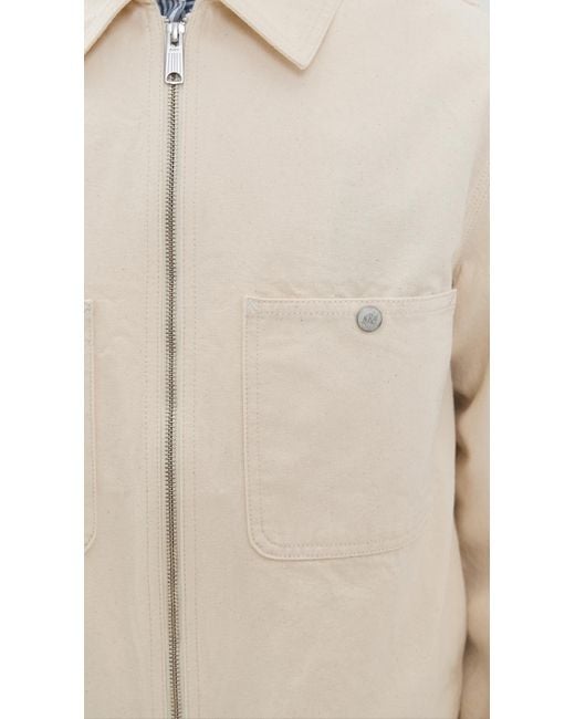 KNICKERBOCKER White Pacific Denim Zip Jacket for men