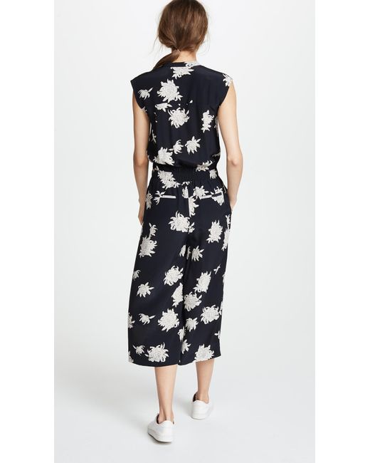 Vince Chrysanthemum Jumpsuit in Black Lyst