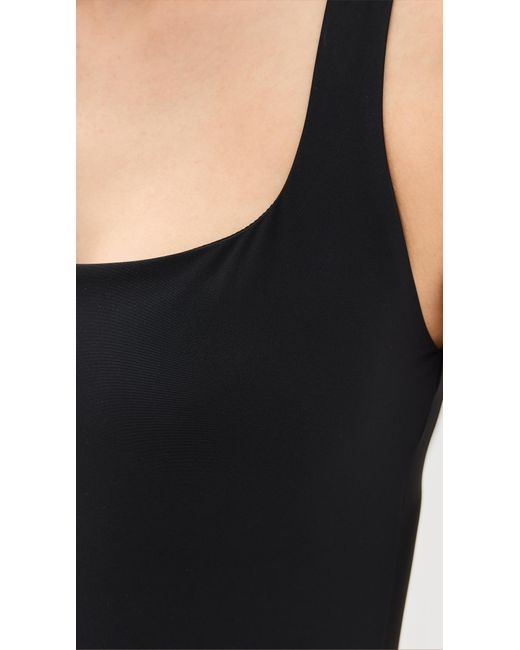 Stylest Black Square Neck Bodysuit
