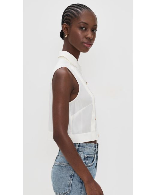 Hevron Blue Vera Top