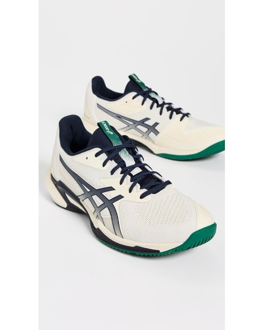 Asics White Solution Speed Ff 3 Tennis Sneakers for men