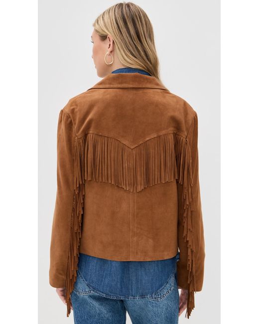 Xirena Blue Bronco Suede Jacket