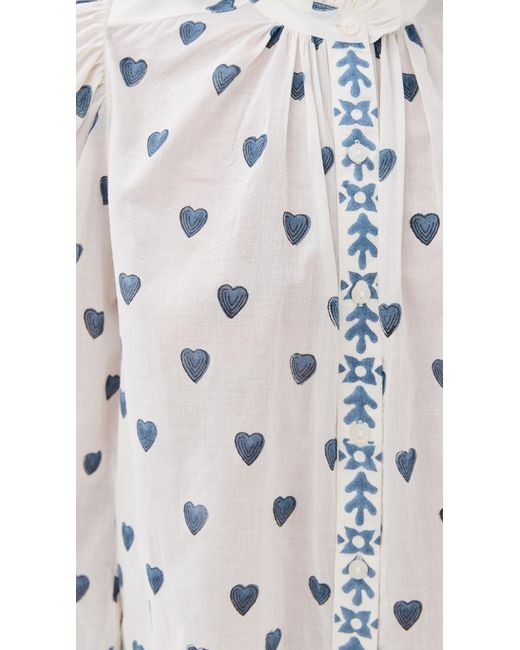 Alix Of Bohemia White Annabel Heart Shirt