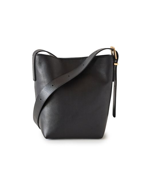 Madewell Black The Chain-strap Crossbody Bag In Leather