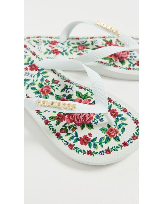 Havaianas Black X Farm Rio Flower Tapestry Flip Flops