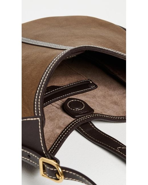 Polo Ralph Lauren Brown Id Leather Small Shoulder Bag