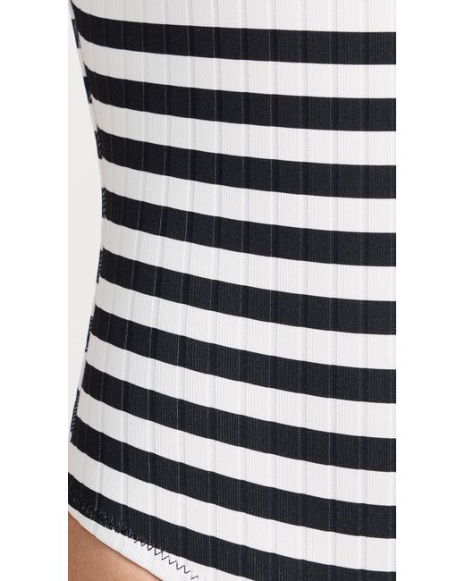 Solid & Striped Black Oid & Triped The Annearie One Piece Backout/arhaow