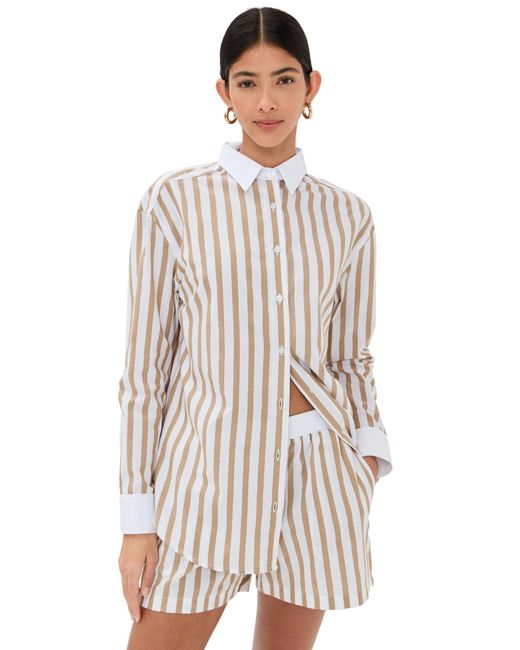 Le Bos White Cecillia Button Down