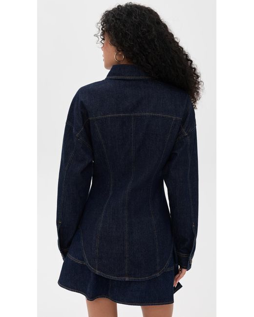 Line & Dot Blue Caryl Hourglass Jacket