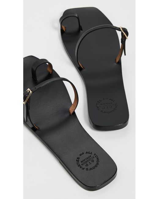 Atp Atelier Black Dongo Sandals