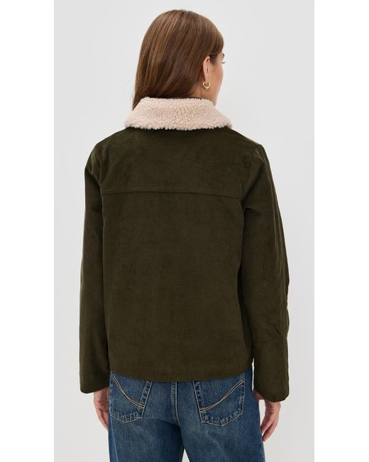 Barbour Black Tabitha Casual Corduroy Jacket