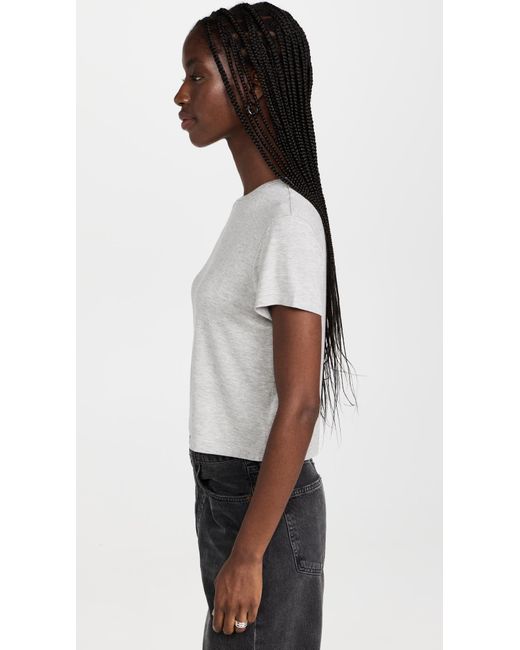 Agolde Black Adine Shrunken Tee