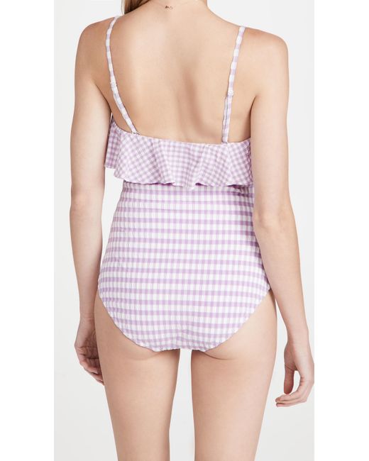 Hatch Rubber Alghero Maillot One Piece In Lilac Purple Save 30 Lyst