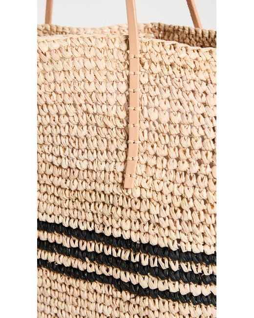Hat Attack Natural Luxe Stripe Tote