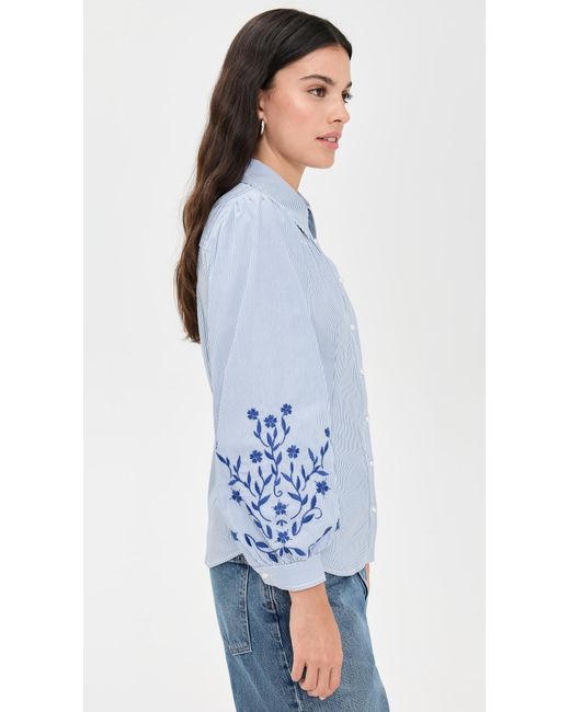 Shoshanna Blue Cate Top