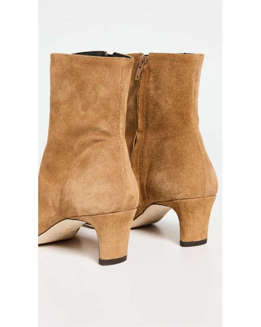 Staud White Wally Ankle Boots