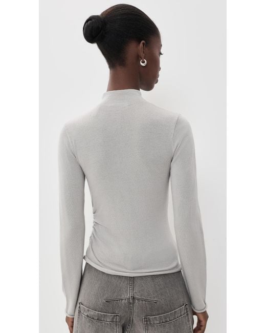 Helmut Lang Gray Button Sweater