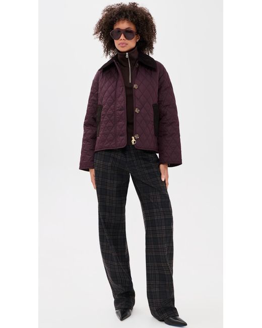 Barbour Purple Moira Quilted Jacket
