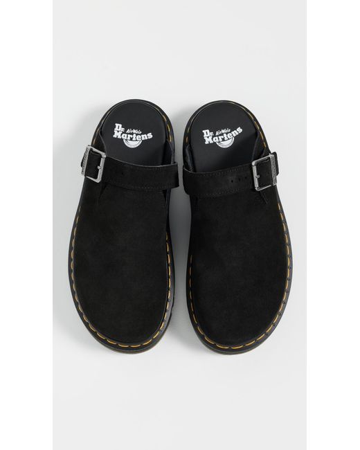 Dr. Martens Black Zeb Zag Mule ( E.H Suede) Shoes
