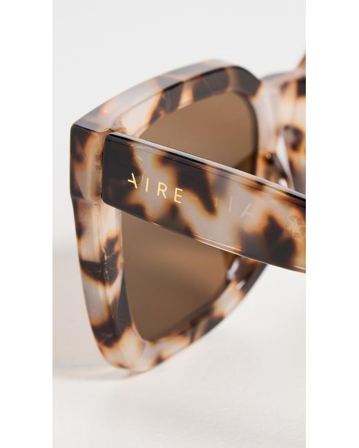 Aire White Abstraction Sunglasses