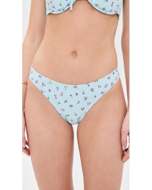 Solid & Striped Blue The Tati Bikini Bottoms