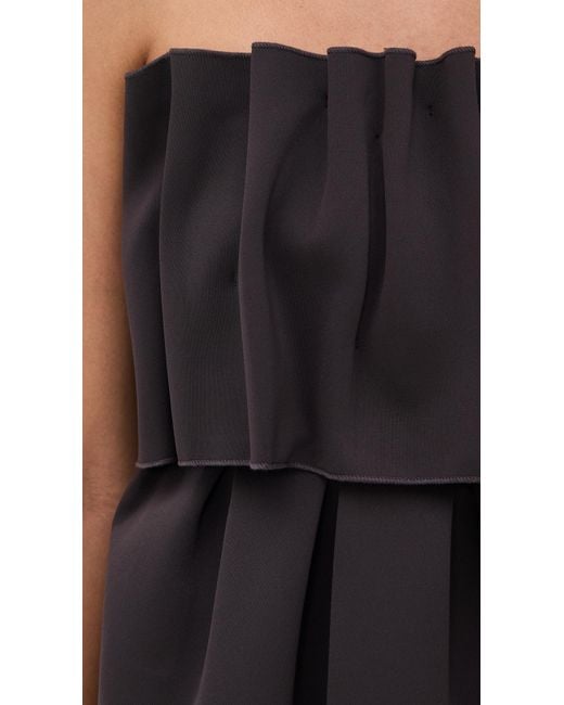 House of Dagmar Black Sculpted Tube Top