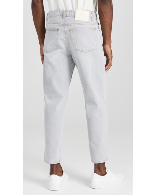 AMI White Tapered Fit Jeans for men