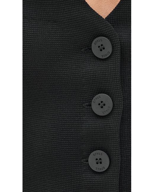 Staud Black Marisa Vest