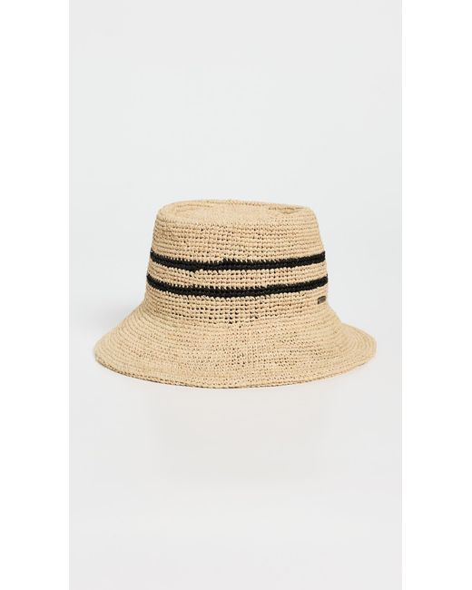 Brixton Natural Ellee Straw Bucket Hat