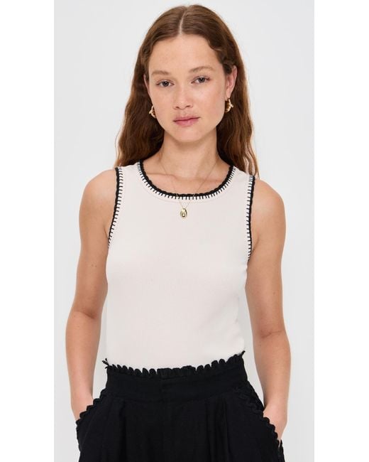 Z Supply White Social Tank