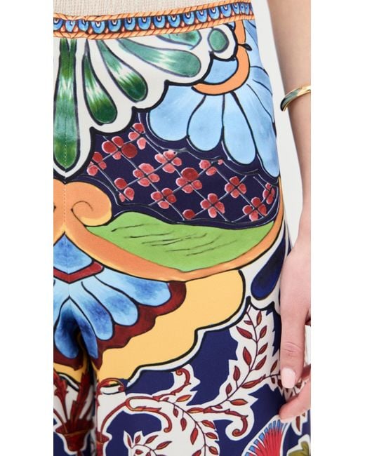 Alice + Olivia Multicolor Athena Clean Wide Leg Pants