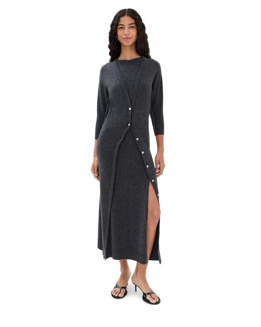 Rabanne Black Robe Dress