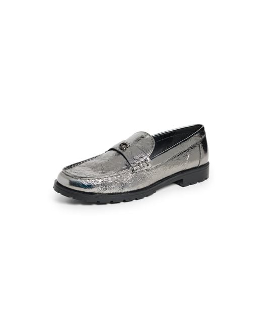 CoachコーチJocelyn Crinkle Leather Logo Loafersローファー Jocelyn Loafer