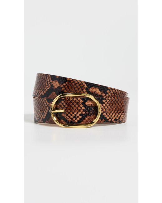 B-Low The Belt Brown Kyra Python Belt