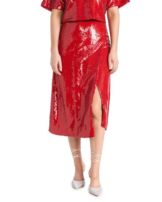 Le Superbe Red Jolie Skirt