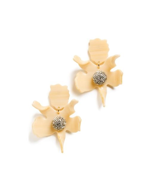 Lele sadoughi white crystal lily deals earrings