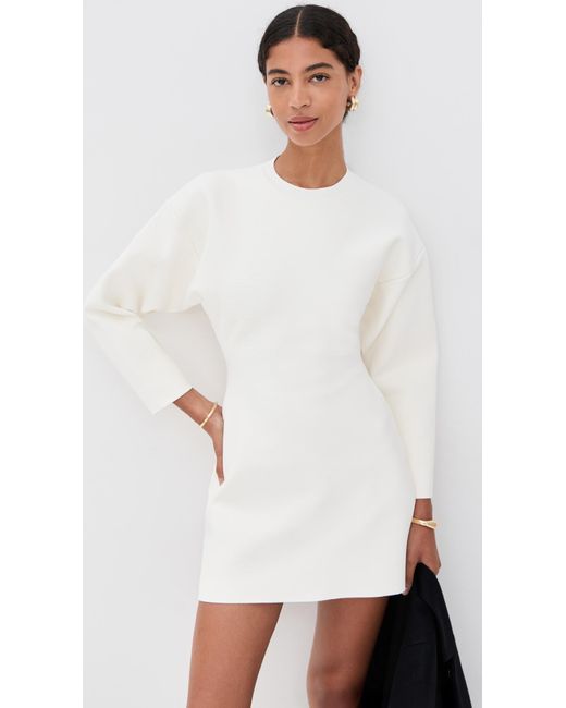 Wardrobe NYC White Wardrobe. Nyc Rhw Power Knit Mini Dress