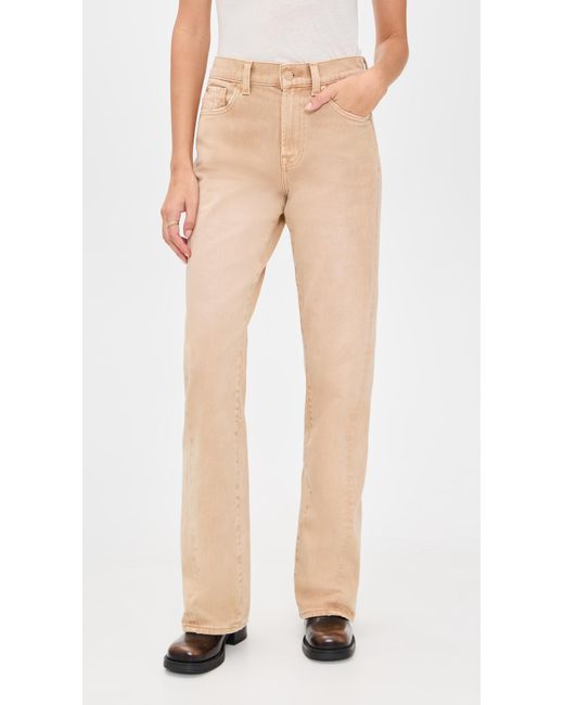 7 For All Mankind Natural Twisted Tess Trousers