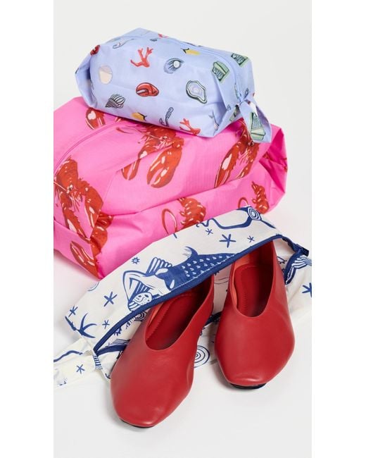 Baggu Pink 3D Zip Set