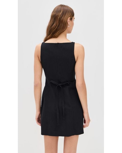 ALIGNE Lyra Linen Mini Dress in Black | Lyst ALIGNE Lyra Linen Mini Dress in Black | Lyst