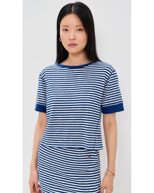 Clare V. Blue Le Bateau Tee