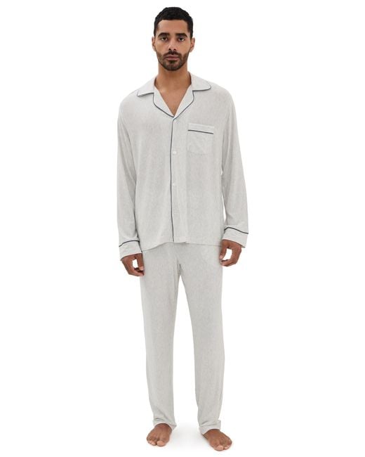 Eberjey Multicolor William Printed Long Pj Set for men