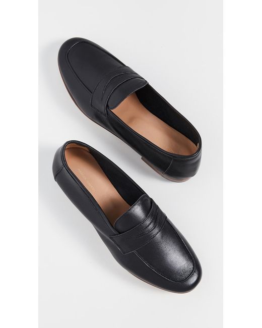 Mansur Gavriel Leather Classic Loafers in Black - Lyst