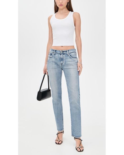 Moussy Blue Selbyville Slim Straight Jeans