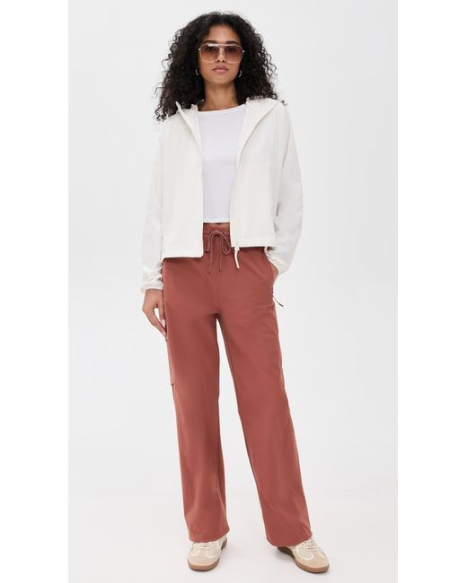 Beyond Yoga White Cross Country Packable Jacket