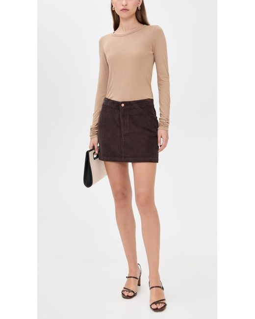 Pistola Black Uma Corduroy Skirt
